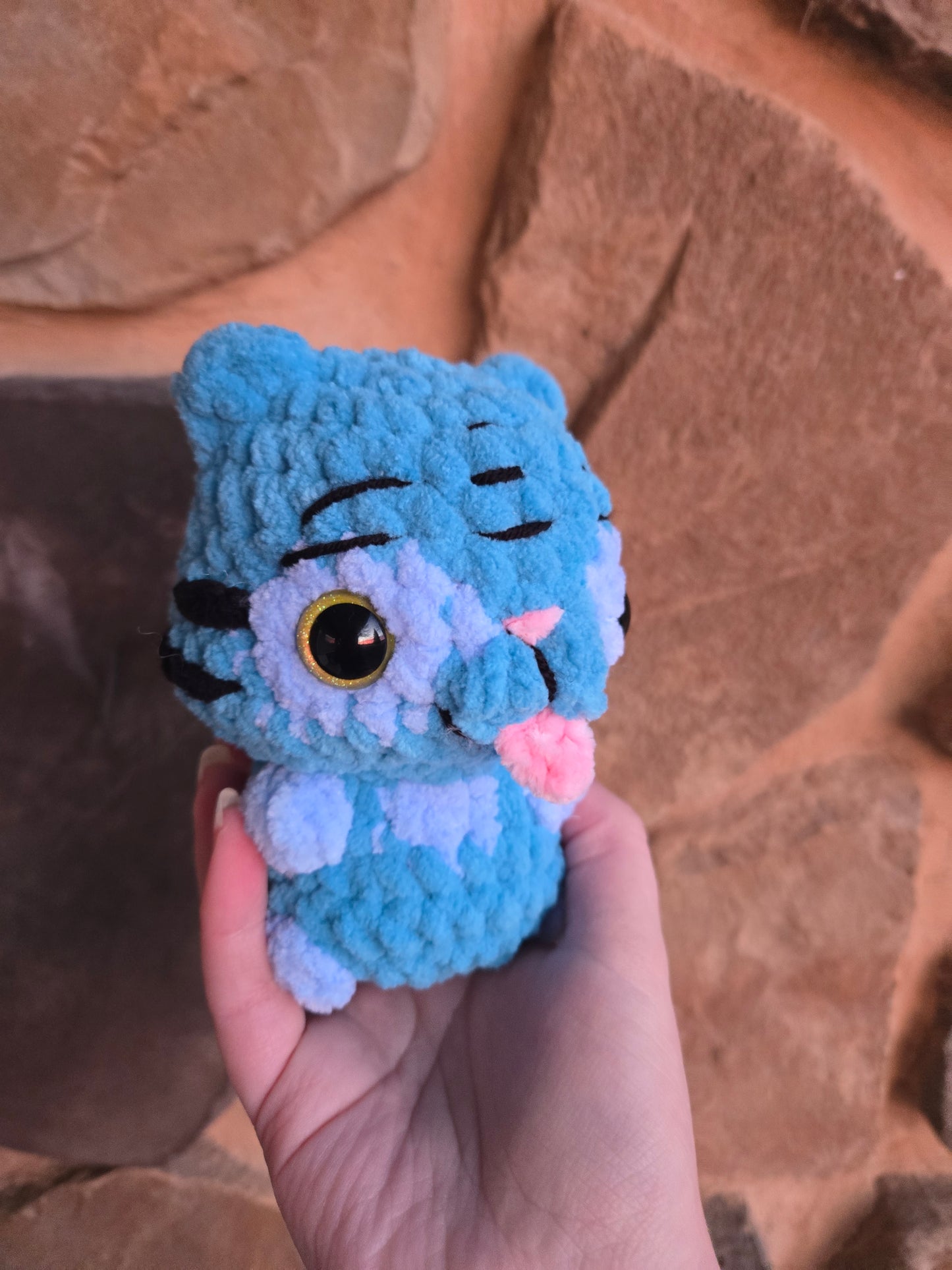 Silly blue tiger