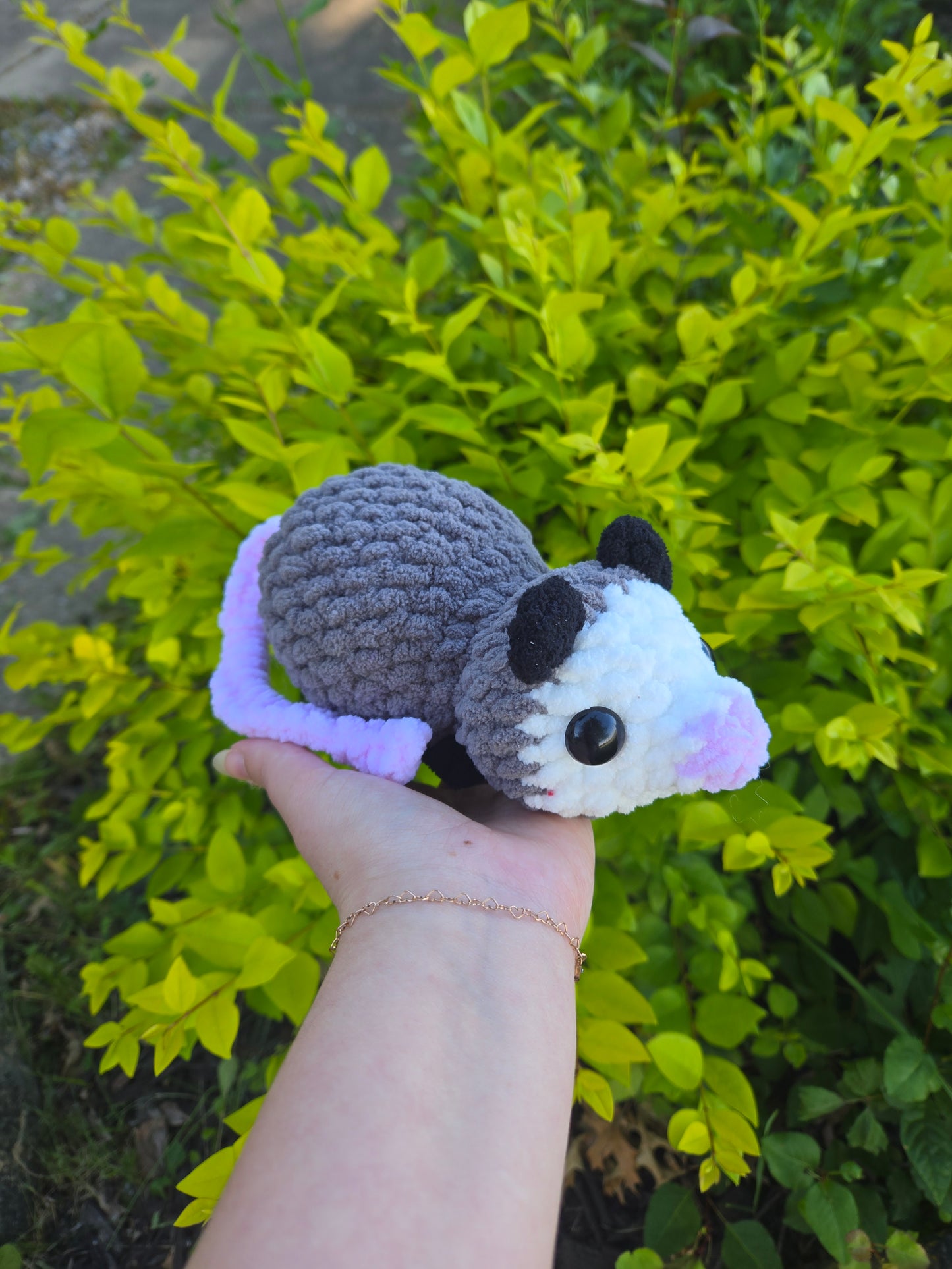 Chunky large oppossum plush