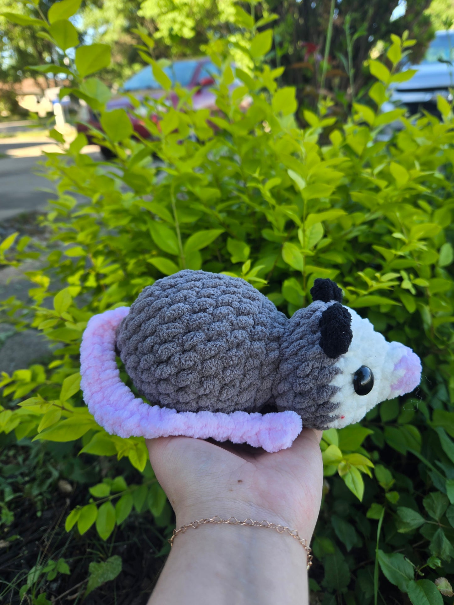 Chunky large oppossum plush