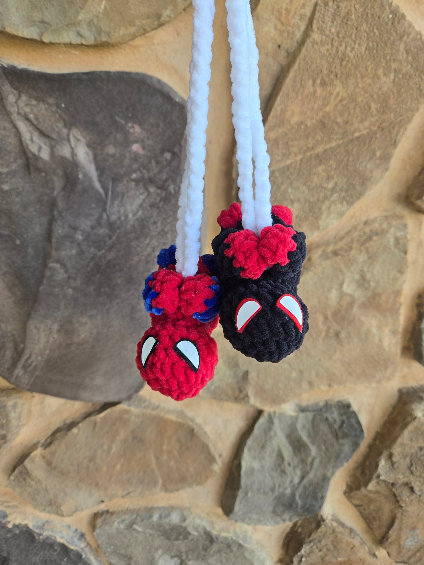 Spider guy mirror hanger bagcharm accessory