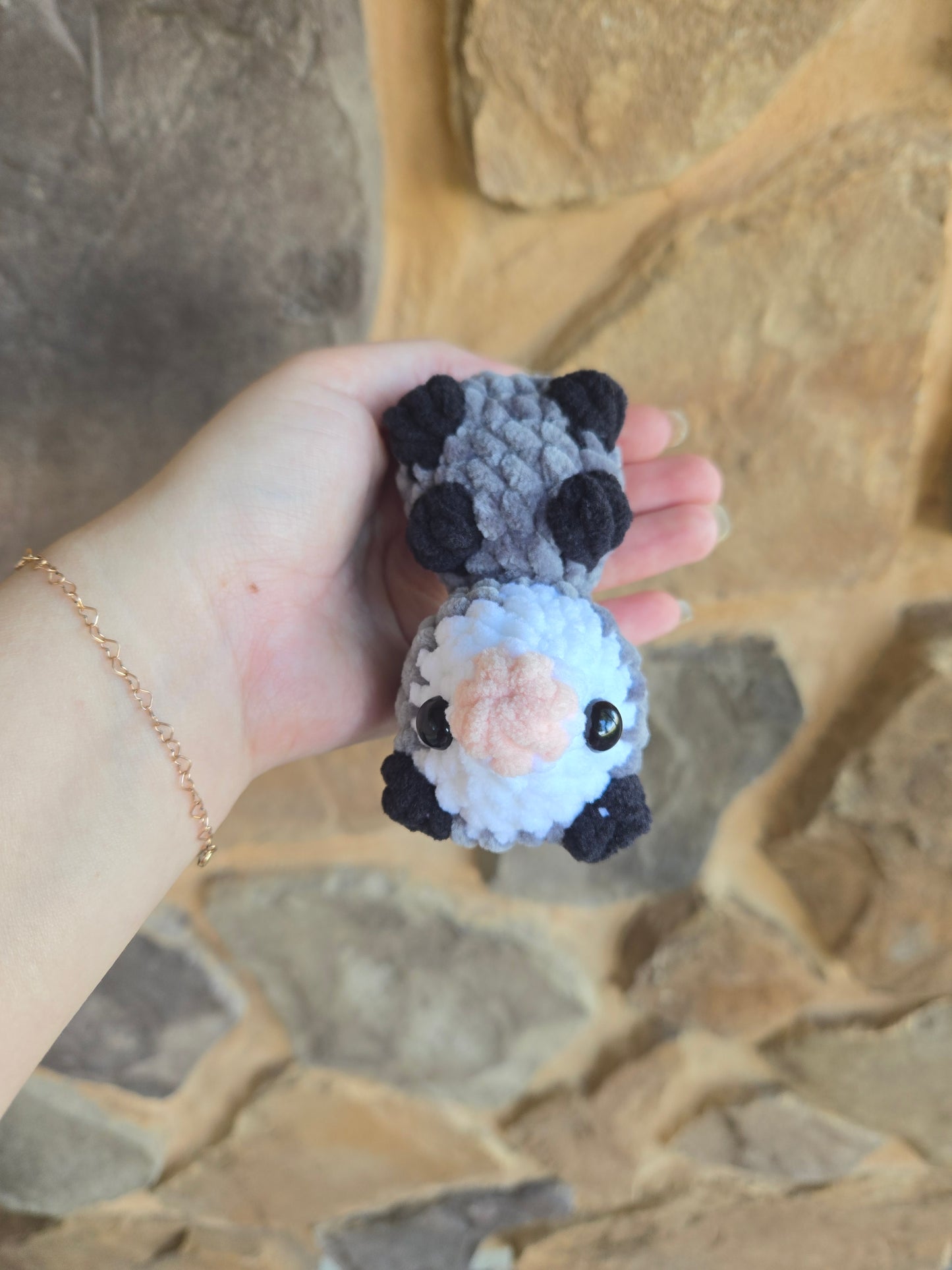 Opposum car hanger keychain bag charm accessory
