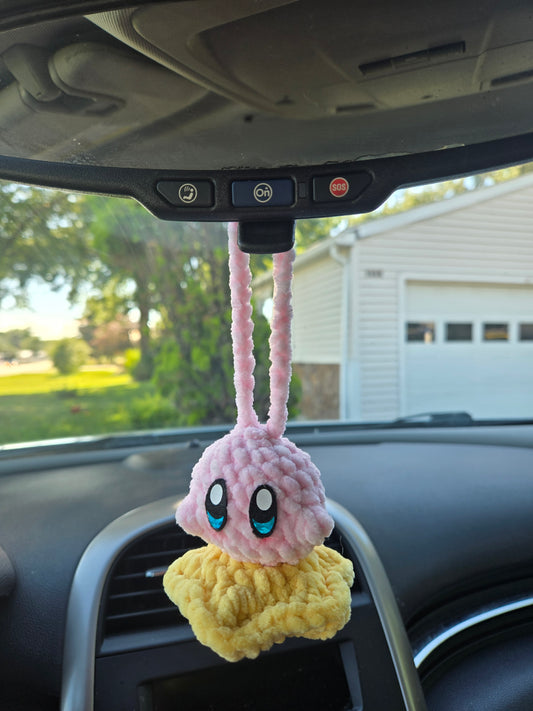 Kirby star car hanger, keychain, bag charm, accessory