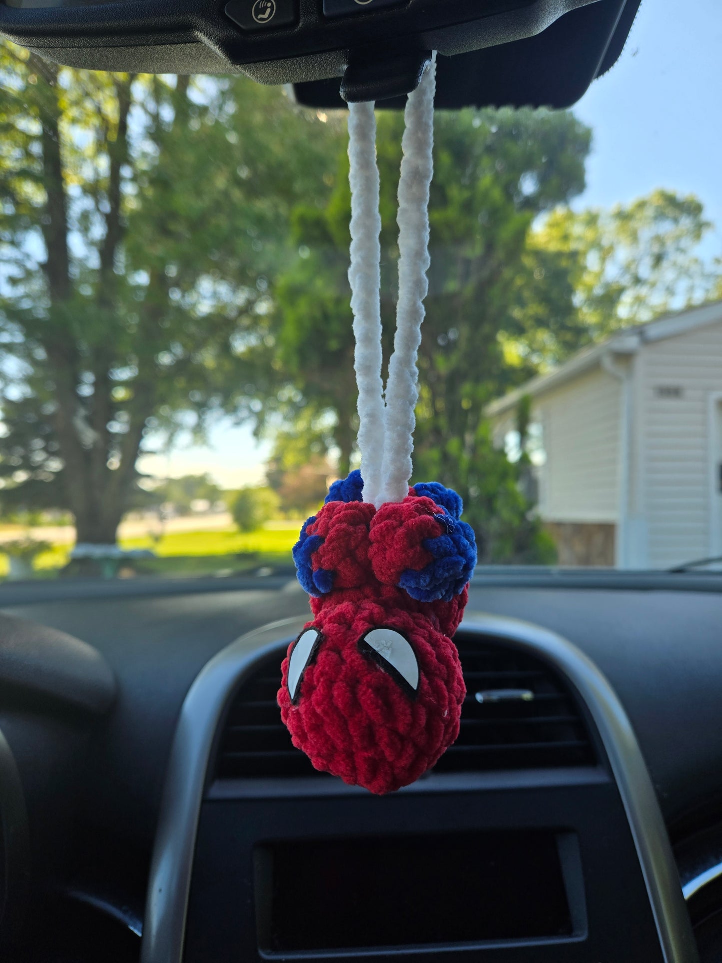 Spider guy mirror hanger bagcharm accessory