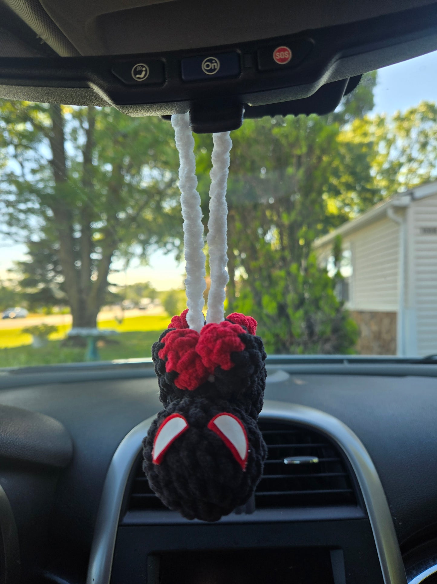 Spider guy mirror hanger bagcharm accessory